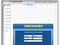 全国交通违章查询